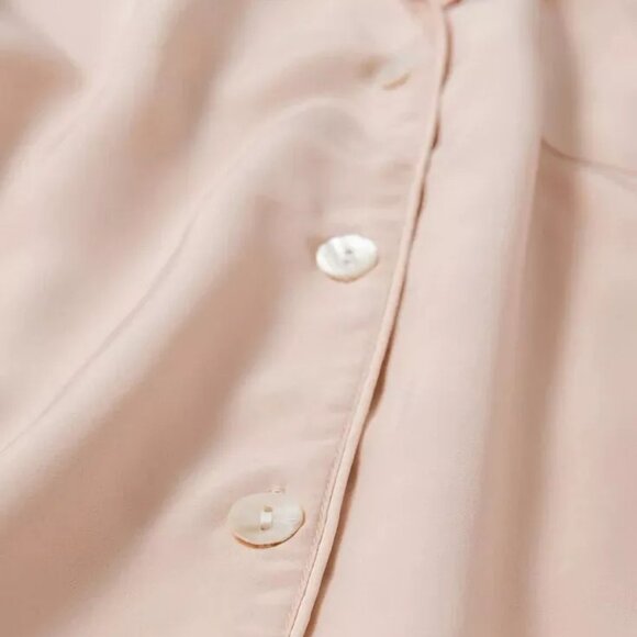 Robed with Love Katelyn Pink 4 piece Pajama Set Top, Pants, Shorts - Silky Lace - Picture 7 of 15